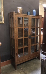 Gustav Stickley China Cabinet Model number 815 original finish signed